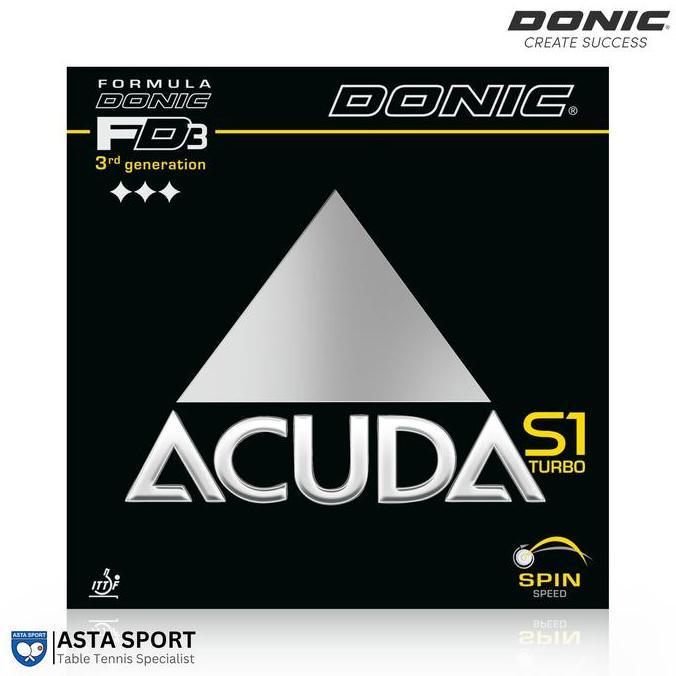 DONIC ACUDA S1 TURBO Karet Pingpong Rubber Tenis Meja
