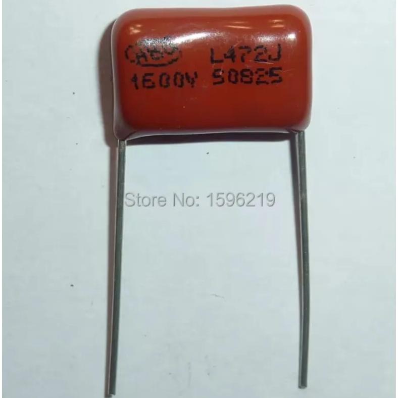 10Pcs/100Pcs CBB Capacitor 472 1600V 472J 1.6KV 4700pF 4.7nF P15 CBB81 Metallized Polypropylene Film