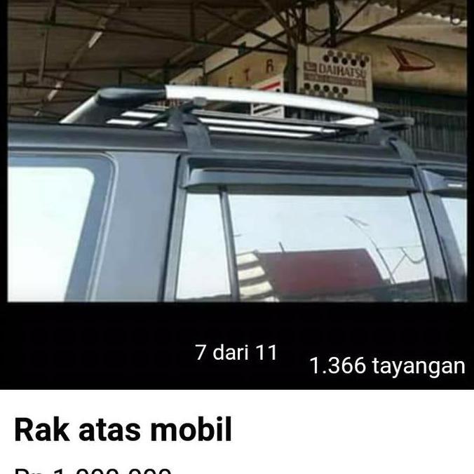 Roofrack Bagasi Atas Mobil Kijang Plus Cros Bar Jepit Body Forack Ready
