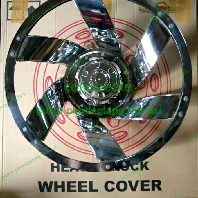 Dop Roda Mobil Ring 16 Mobil Truk Warna Chrome Belakang 2 Pcs Bahan Besi Terbaru