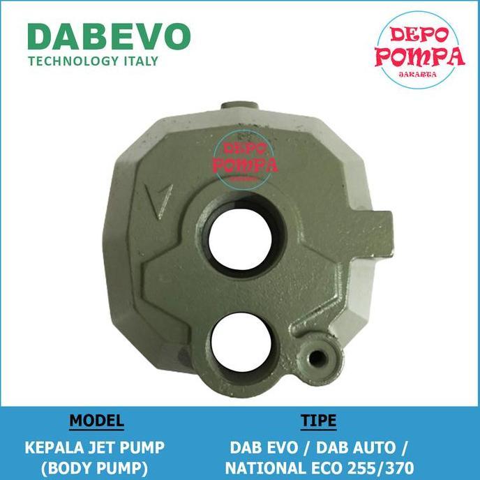 Kepala Jet Pump / Body Pump Pompa Jet Pump Dabevo National 255/370 Baru