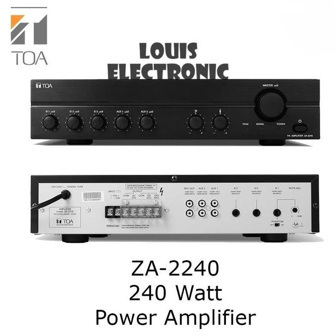TERMURAH - POWER AMPLIFIER TOA ZA-2240 ZA2240 ZA 2240 AMPLI TOA 240 WATT ORIGINAL