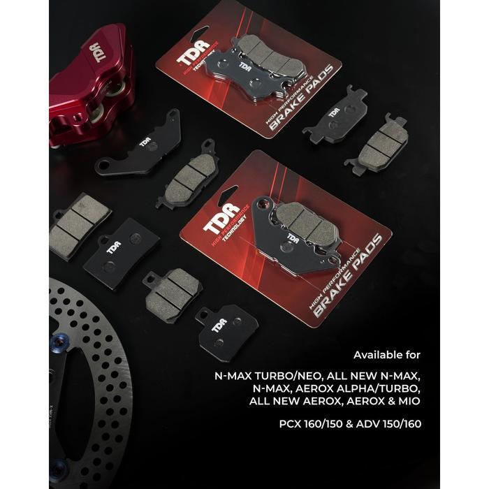 Dispad Tdr Racing Kampas Rem Set Depan Belakang Yamaha Nmax Old / All New Nmax / Nmax Turbo / Aerox 