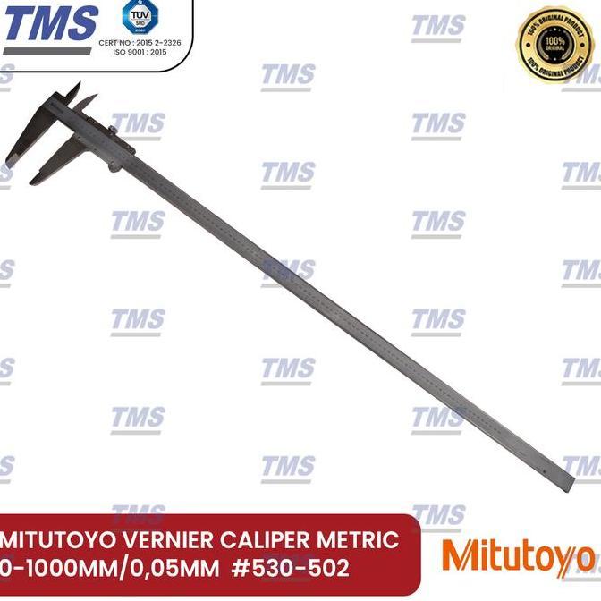 LOWARY Jangka Sorong Vernier Caliper Mitutoyo 0 - 1000 MM / 0,05 MM #530-502