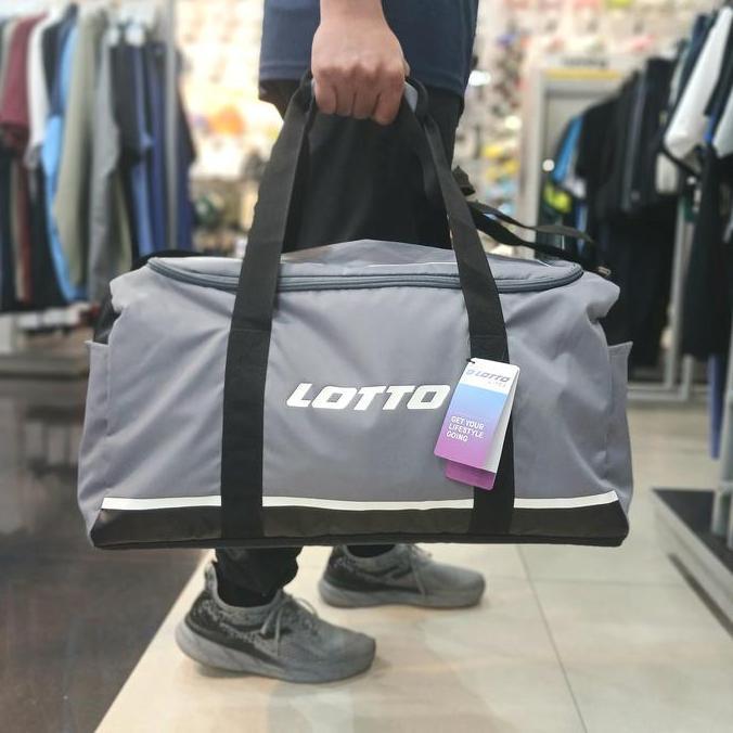 Tas Duffle - LOTTO Elta Gym Bag - Grey [LOTTB250213G] -