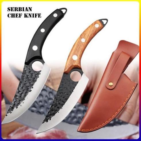 otanshopsima - Pisau Daging Super Tajam Carbon Pisau Dapur Baja Pisau Boning Fillet