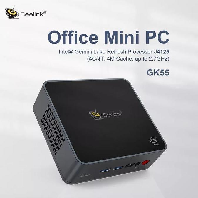 Mini PC Beelink GK55 Intel Gemini Lake J4125 Dual LAN HDMI Windows 10