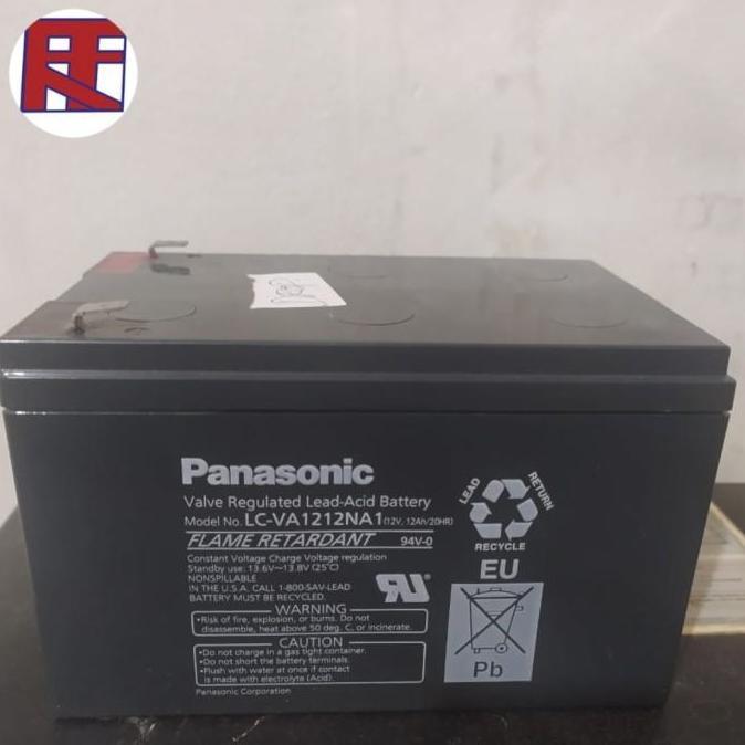 BATTERY AKI KERING PANASONIC 12V 12AH ORIGINAL UNTUK UPS , SERVER, ACC, elektronik.