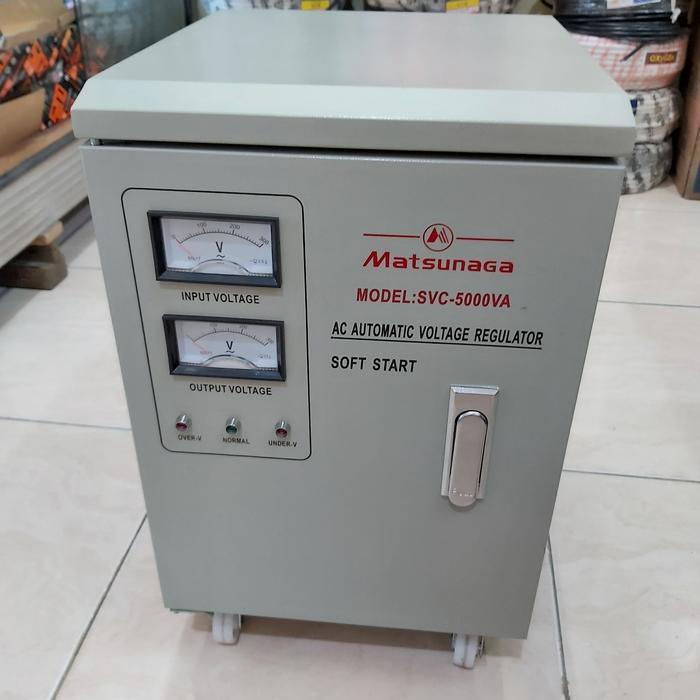 Stabilizer Listrik Matsunaga 5000Wat 5000Va 5000Watt Stavol Original Dan Terpercaya