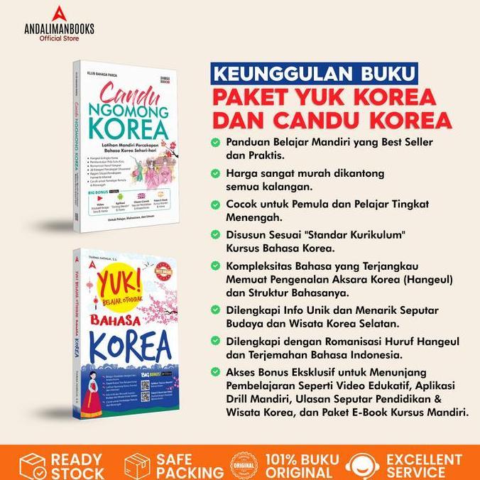 BUKU Bahasa KOREA - Paket Hemat Belajar Bahasa Korea 3 - Buku Belajar Bahasa Korea