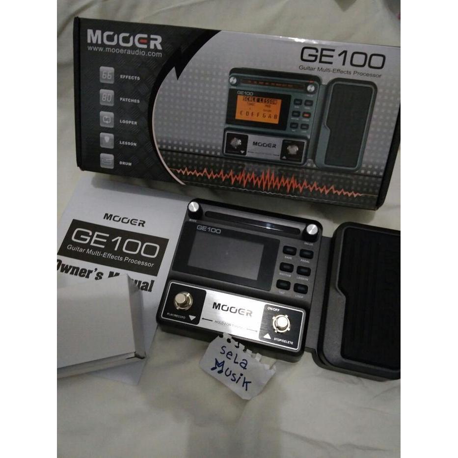 Guitar Gitar Multi Digital Effect Efek Mooer Ge100 Ge 100 Not Zoom Kor Original Dan Terpercaya