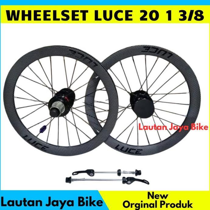 TERBARU Wheelset Carbon sepeda lipat 20 1 3/8 (451MM) BISA GRAB