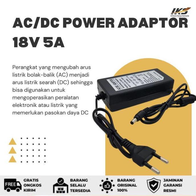 +++++] Power Supply AC/DC Power Adaptor 18V 5A