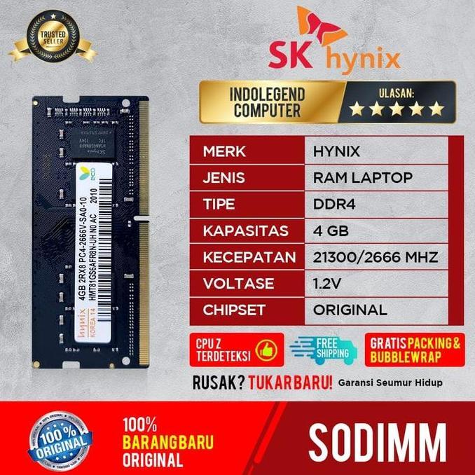 hynix sodim ddr4 4gb pc2666