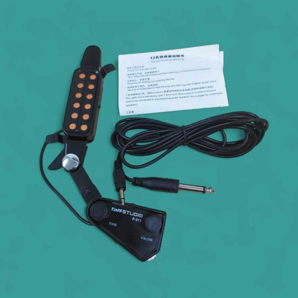 Cod Taffstudio Spul Pickup Gitar Akustik Listrik 12 Hole Tone Volume Control P 011