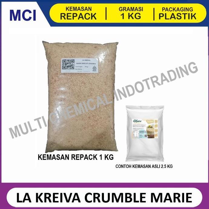 LA KREIVA MARIE BISCUIT BISKUIT CRUMBLE FINE TOPPING REPACK 1 KG