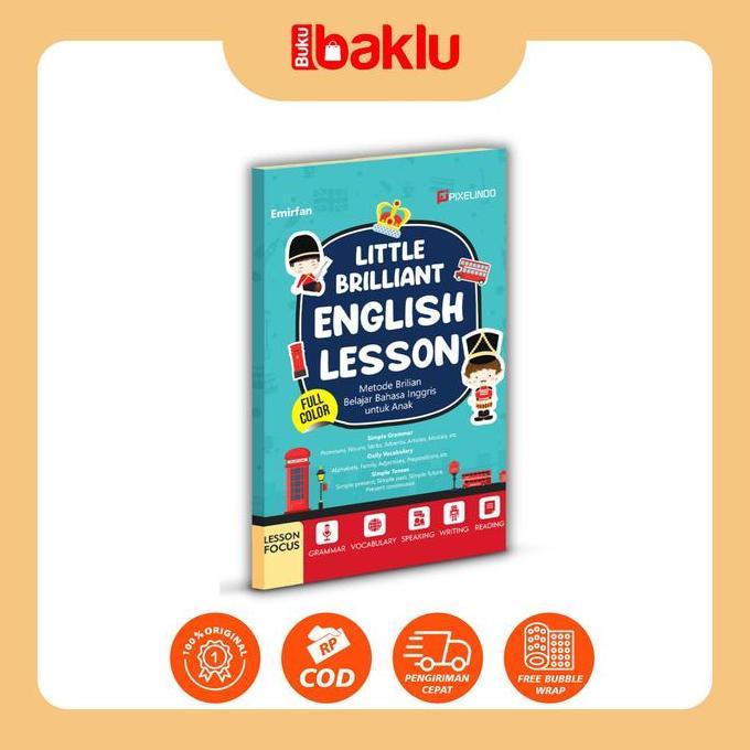 Buku Little Brilliant English Lesson: Metode Brilian Belajar Bahasa Inggris untuk Anak (Dilengkapi I