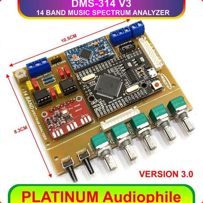 Promo Spectrum Analyzer Modul DMS-314 V3 14 Band Music Analyzer Diskon