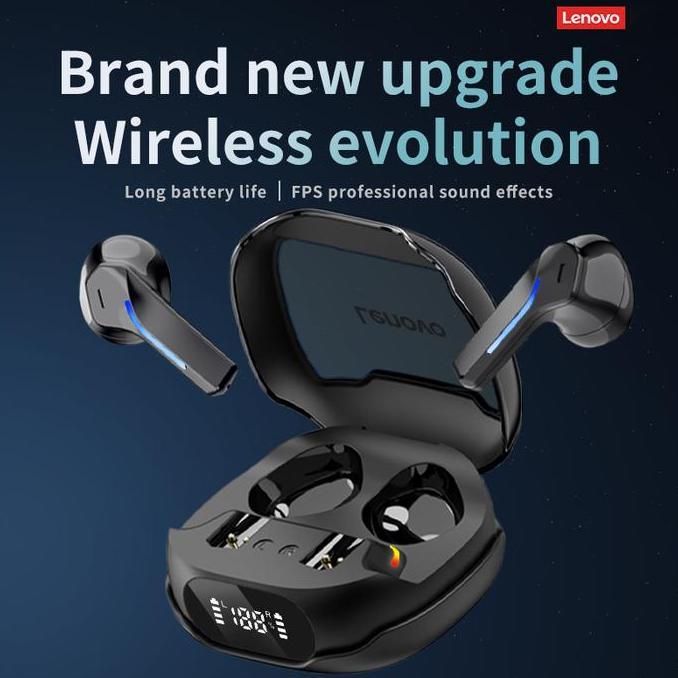 Promo Lenovo Thinkplus TG101 Gaming Headphones Wireless Bluetooth TWS Earbuds Earphone Diskon