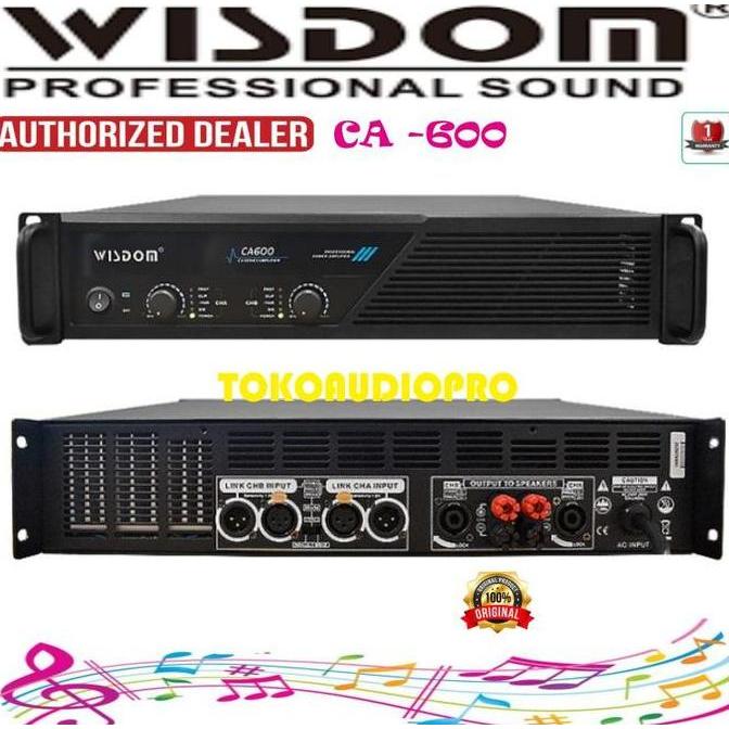 Promo Power Wisdom CA600 / CA800 / CA1000  2-channel Power Amplifier Wisdom CA-600  / CA-800   / CA-