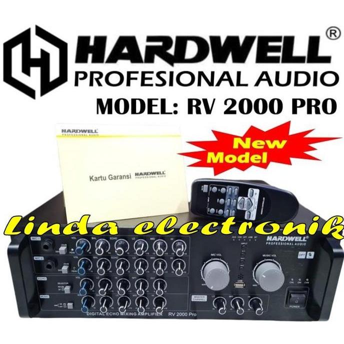 Promo AMPLI AMPLIFIER HARDWELL RV 2000 RV2000 500 WATT BLUTOOTH REMOTE Diskon