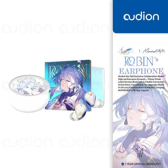 Promo Honkai Star Rail x Moondrop ROBIN / Robin's Earphones  | Bluetooth 5.4 True Wireless TWS Disko