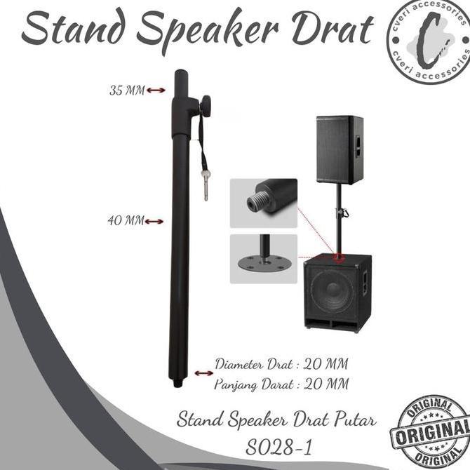 Promo Stand Speaker to Subwoofer Stand Speaker Satelite Drat Putar Diskon