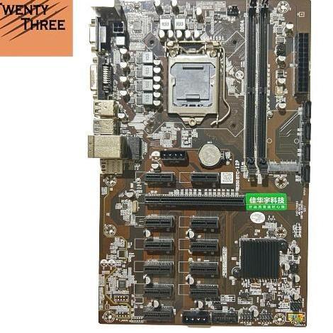 Motherboard Mining B250 BTC Bitcoin LGA 1151 DDR4 VGA 12 GPU murah
