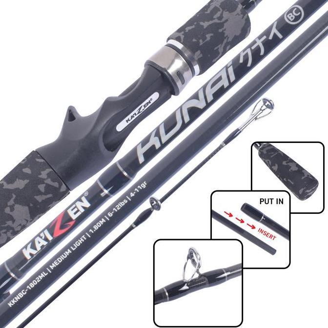 Joran Bc Kaizen Kunai 1802 Ml | Joran Casting Murah | Joran Baitcasting