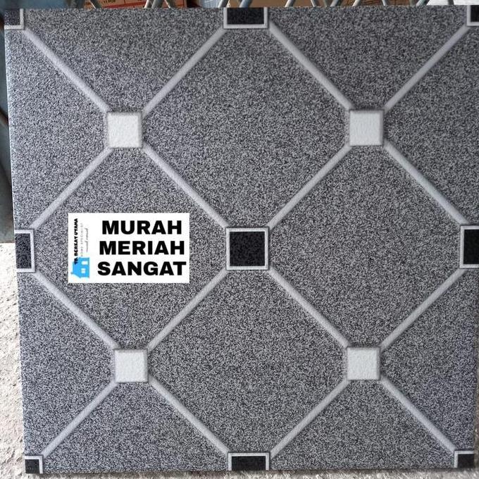 KERAMIK LANTAI 40X40 HEXAGON ABU HITAM PUTIH-KERAMIK LANTAI GARASI