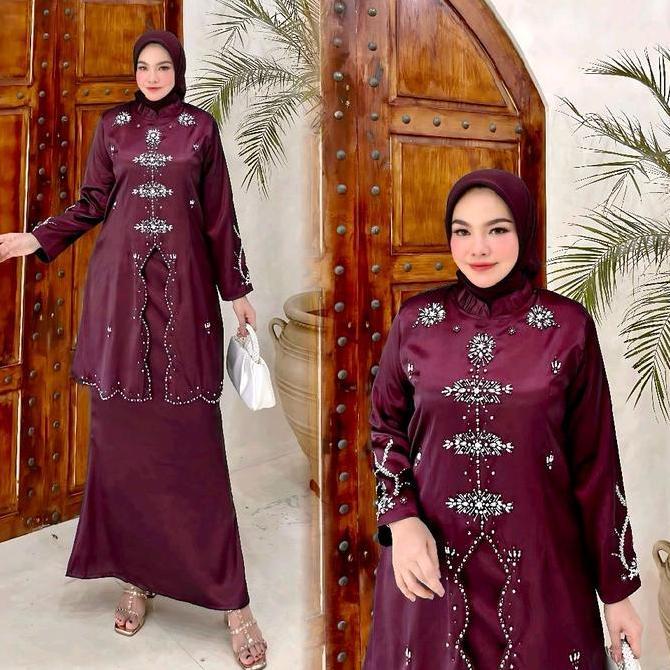 Set Tunik Payet - Kebaya Pesta Set - Kebaya Wanita Kondangan bali