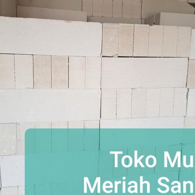 Hebel / bata ringan ukuran bebas pilih 7.5cm atau 10cm (1/2 kubik)