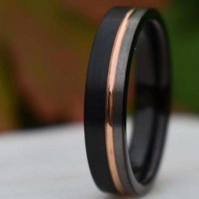 Cincin kawin zirconium 2 warna