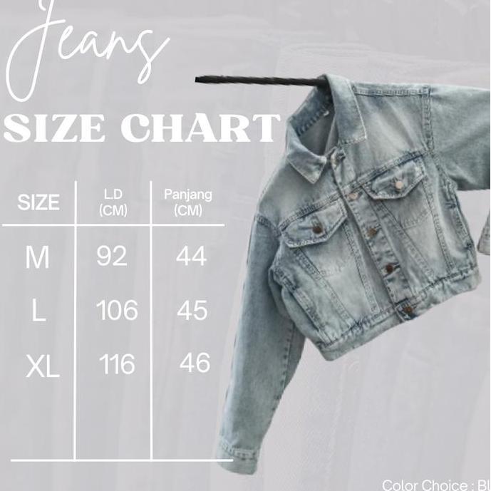 JAKET JEANS CROPTOP STYLEBOOK Denim Wanita