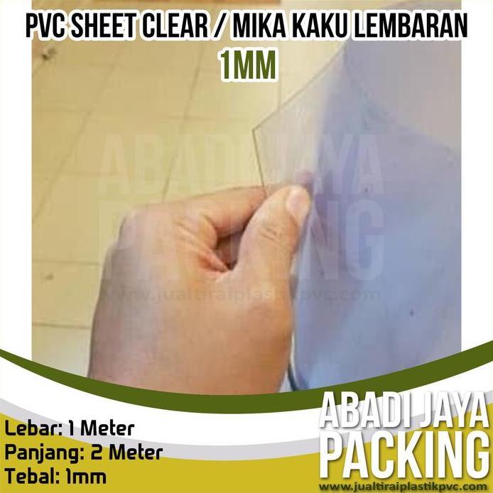 pvc sheet clear (mika kaku lembaran 1mm