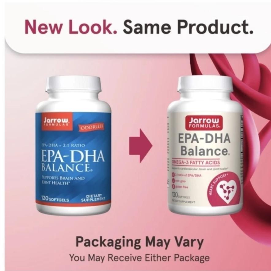 Jarrow Formulas Epa-Dha Balance, 1,200 Mg Omega-3 120 Softgels Original