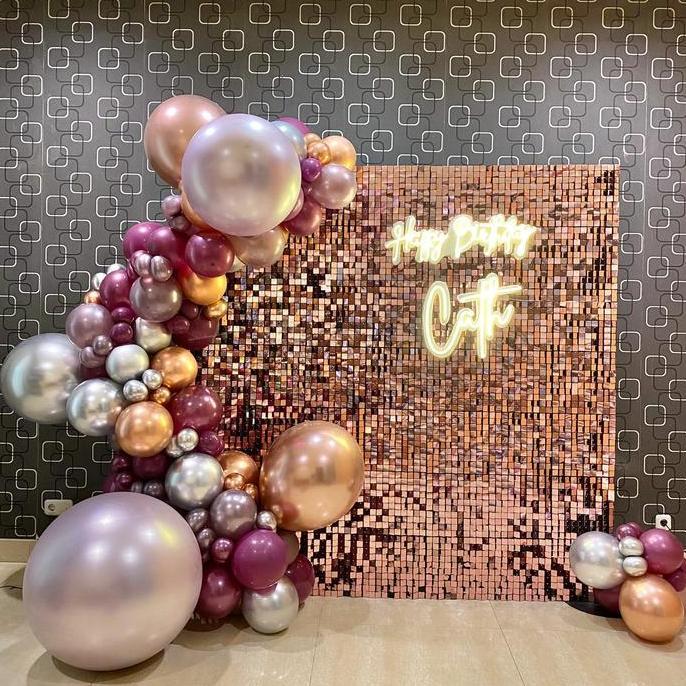GROSIR Shimmer wall / Sequin Wall/ Backdrop Dekorasi Pesta Manik2