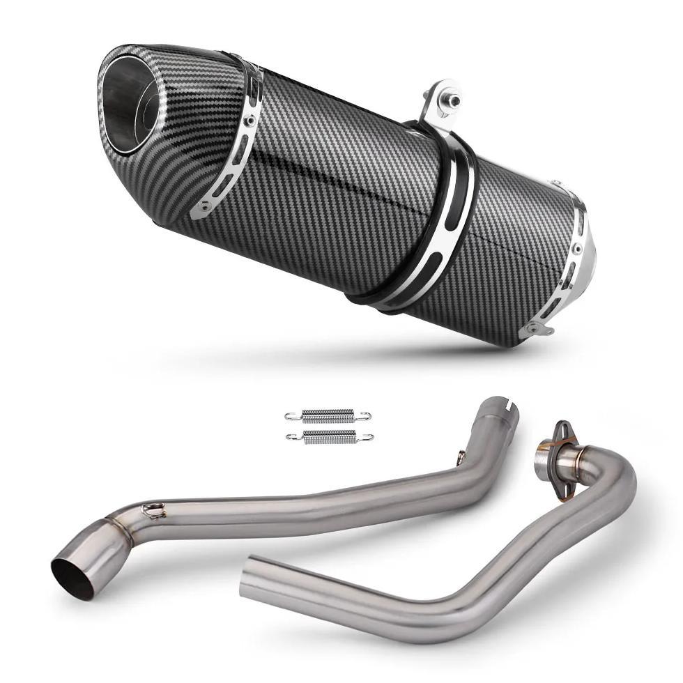 Motorcycle Exhaust Full System For SUZUKI GIXXER250 SF250 VSTROM 250 Vstrom250 SX Manifold R77 Muffl