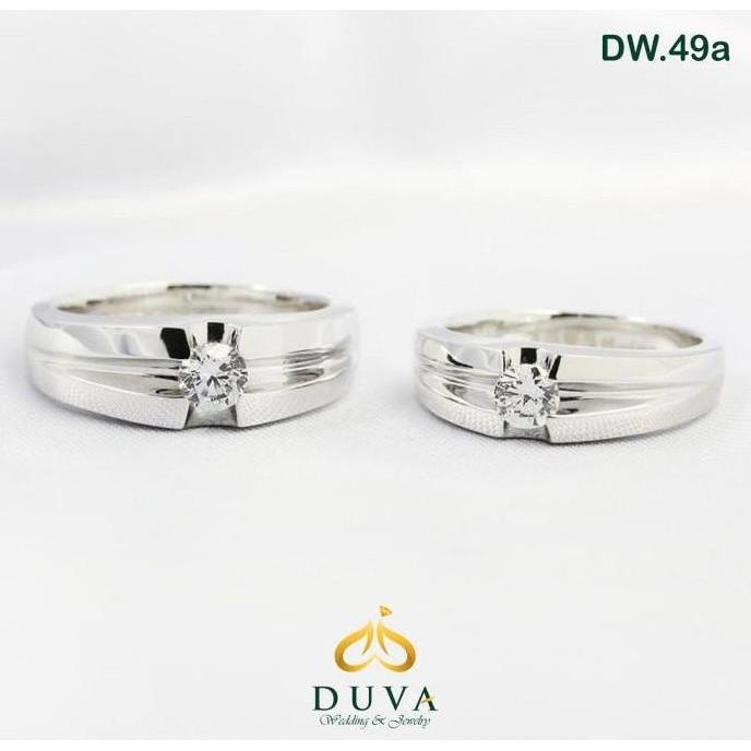 Cincin Kawin Nikah Tunangan Perak Couple DW.49a