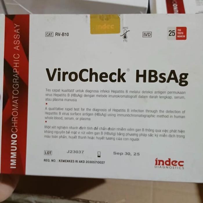 Virocheck HBsAg indec tes Hepatitis isi 25