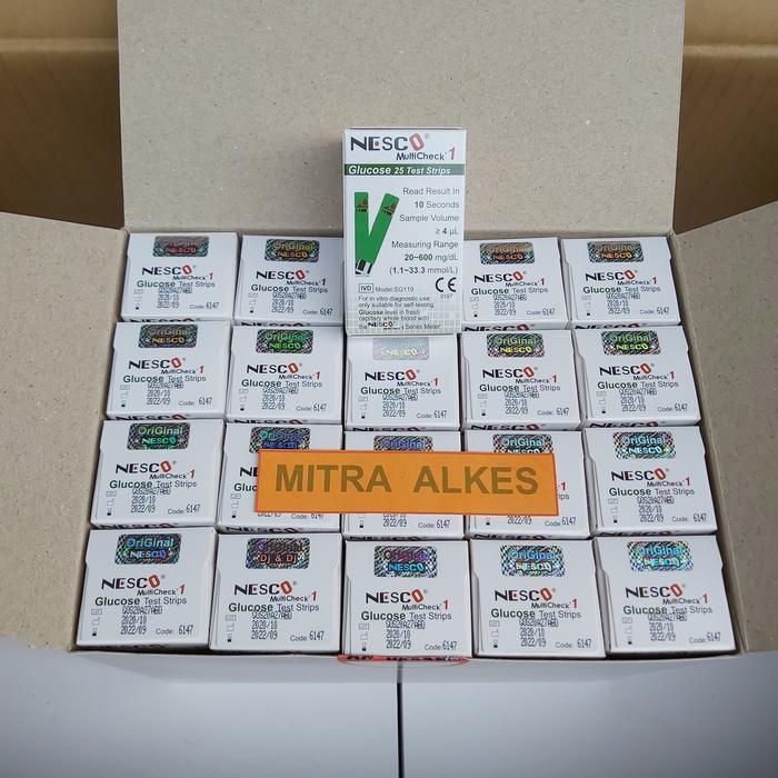 Strip gula darah nesco / strip glucose nesco / stik gula darah nesco