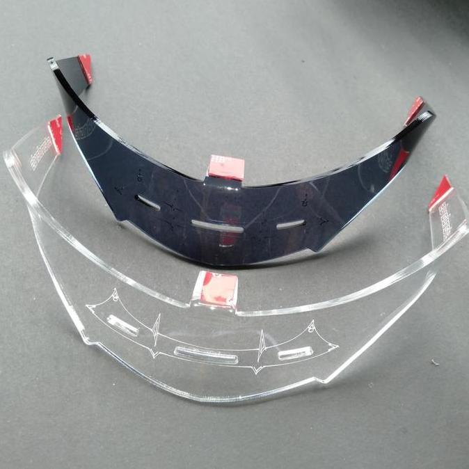 ORIGINAL SPOILER HELM KYT RC7 AKRILIK HITAM BENING READY STOCK