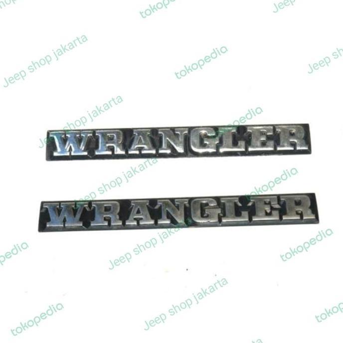 '' EMBLEM TULISAN WRANGLER JEEP WRANGLER YJ WRANGLER TJ ''