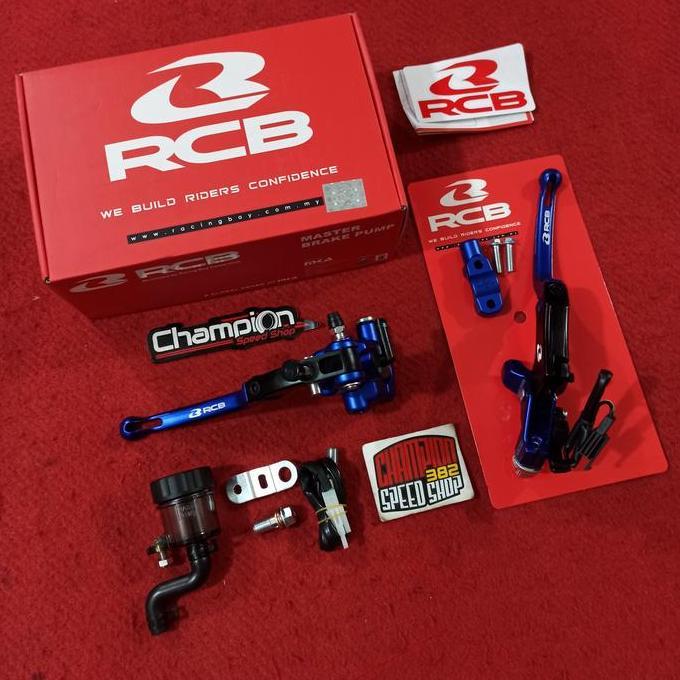 Paket Master Rem Handle Kopling S1 RCB Racing Boy S1 14mm Blue Biru
