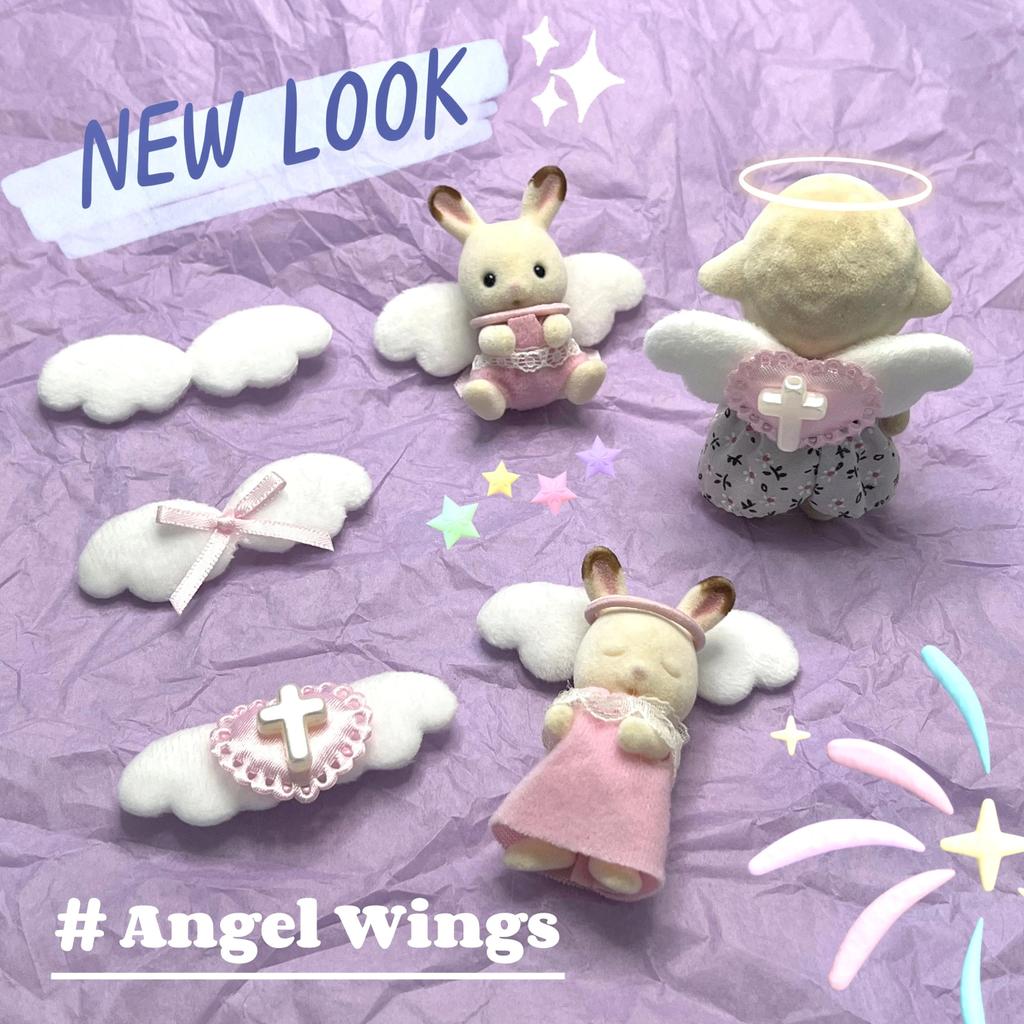 Mini Doll Clothes Anime Figure Doll Mini Accessory Angel wings Doll Clothes Accessory