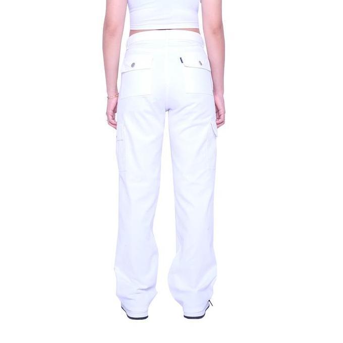IRISH KELLY Hh Waist Cargo Cotton White