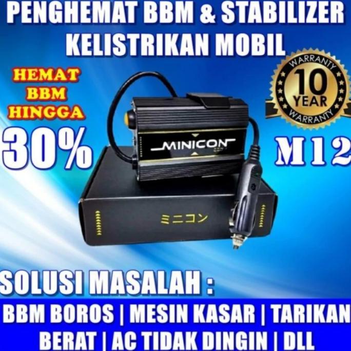 MINICON Alat Penghemat BBM Mobil Motor Volt Stabilizer Aki Accu [terbaik]