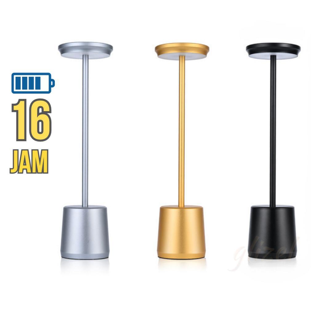 Lampu Meja Portable Led Usb Charge Baca Baterai Hias Belajar Lemari Makan