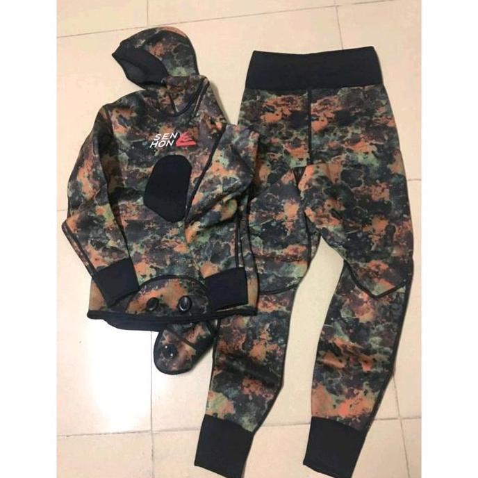 Promo Terbaru, Wetsuit Murah 3Mm Wetsuit Senhon 3Mm Neoprene Wetsuit Spearfishing Murah Baju Selam M