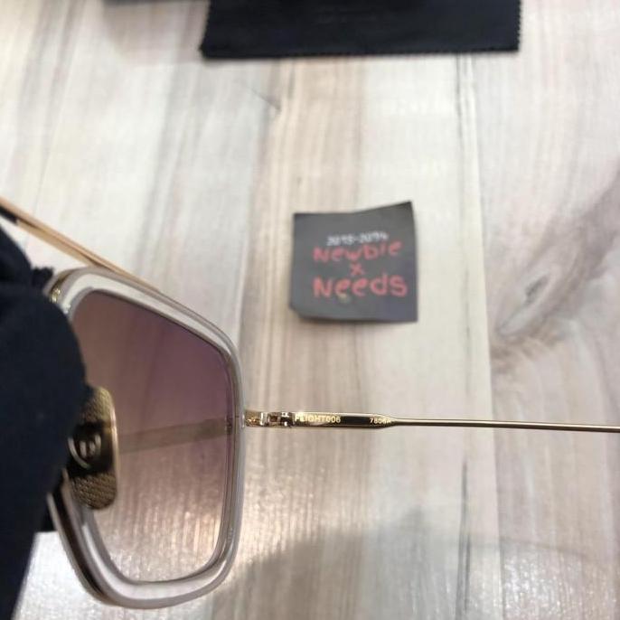 DTSGF006 Sunglasses Clear & Gold /Kacamata Pria